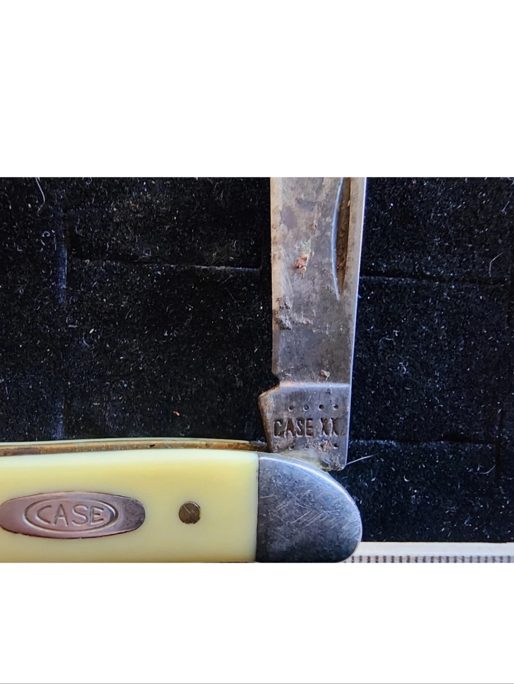 Case xx Multi Blade Pocket Knife Yellow Scales Used Great Shape - Picture 2 of 4